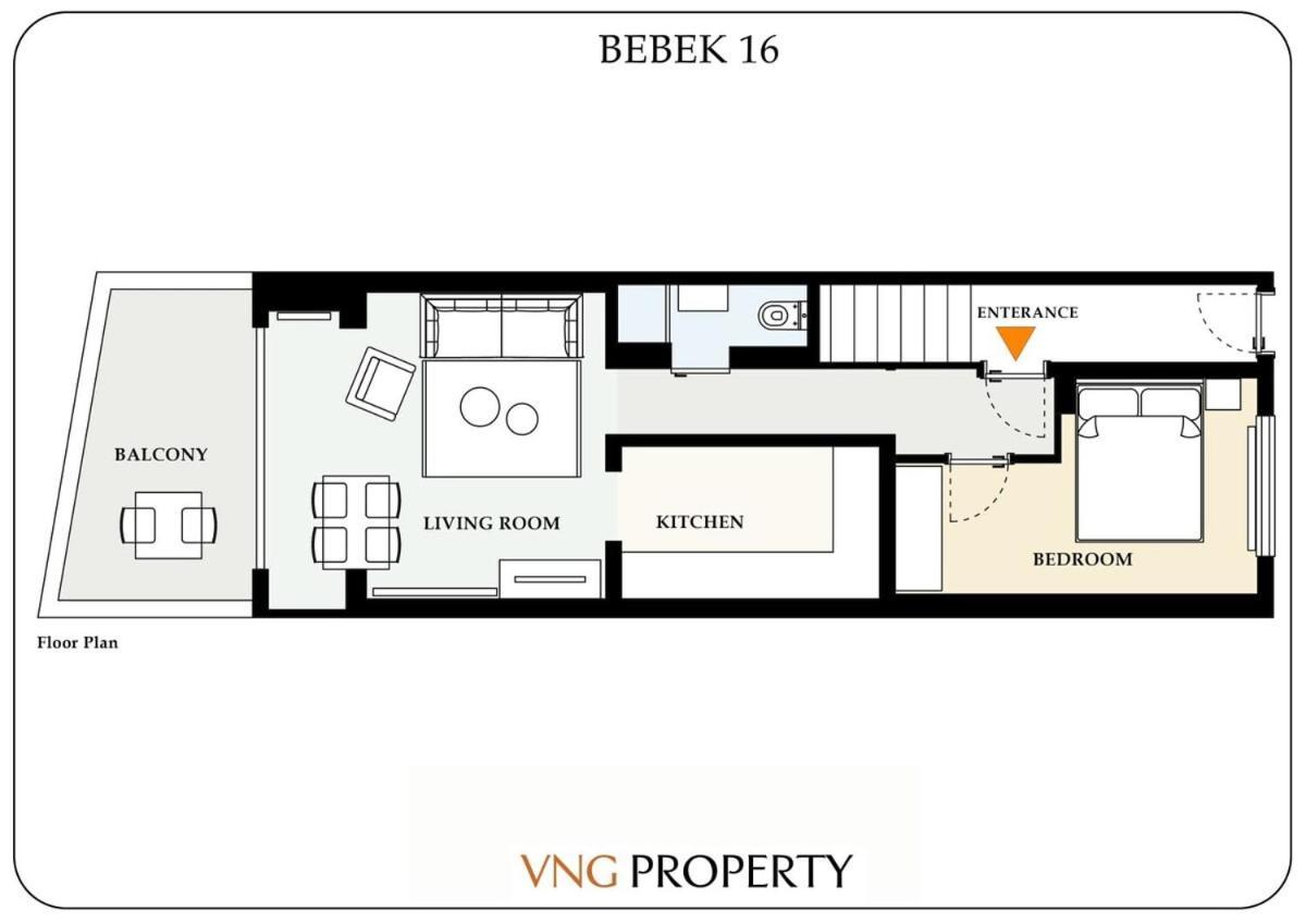 Daire Cozy Cute 1 Bed1bath Bebek Private Terrace! #75